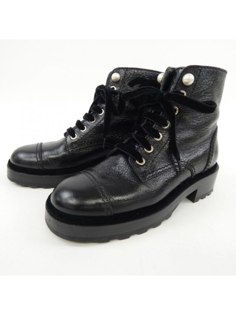 Chanel Lace Up Boots - Picture 3 of 6